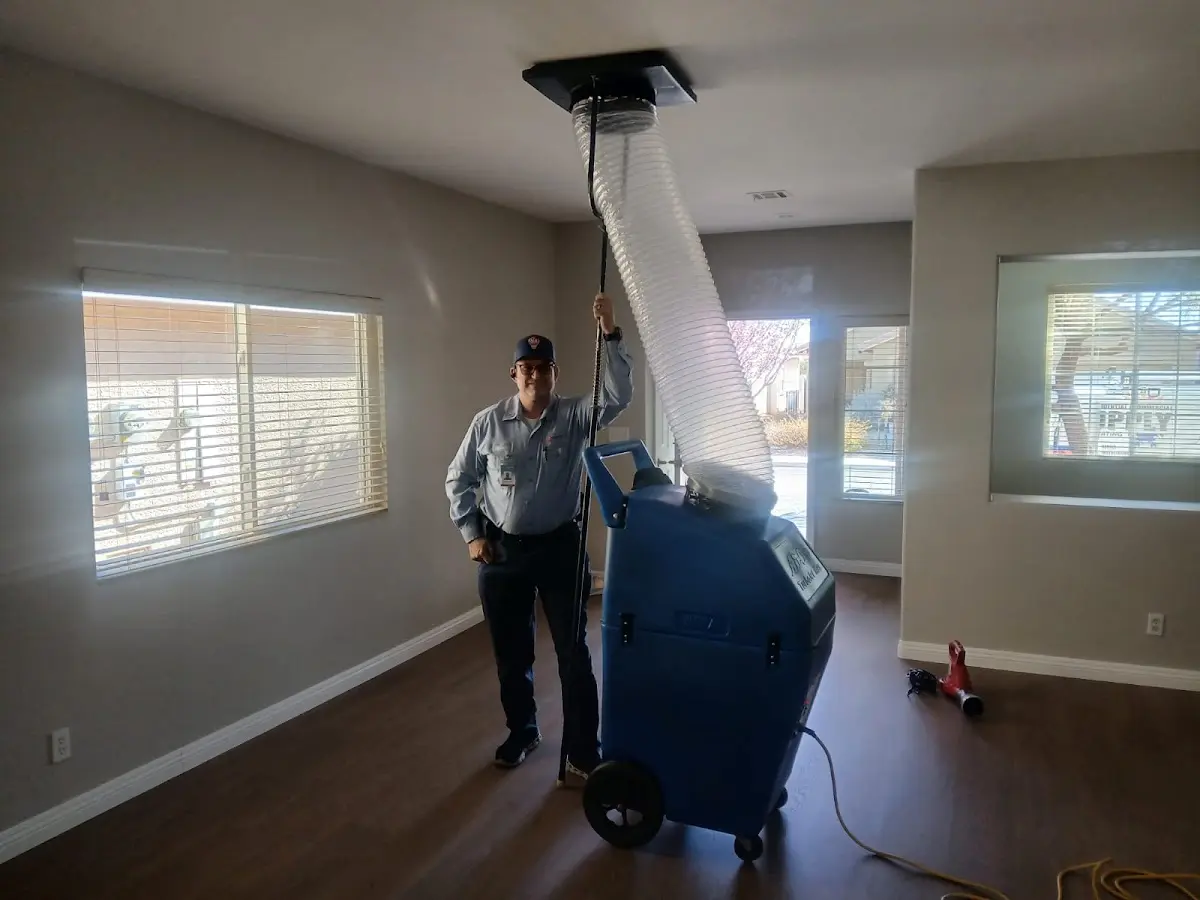 Professional Dryer Vent Cleaning work inside a St. Matthews home